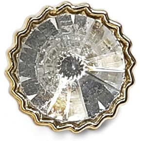 Decorative Rhinestone Resin Sewing Shank Buttons 50 pcs - 12.5mm, 1/2"