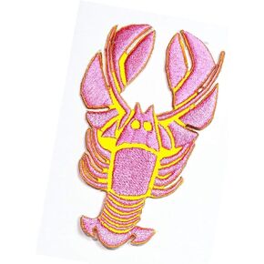 Purple Starfish Purple Embroidered Patch Cartoon Kids Animals Sea World Ocean Series Sharks Whales Seahorse sea Horse Fish Aquarium Zoo Iron-on or Sew-on Emblem Badge DIY Appliques