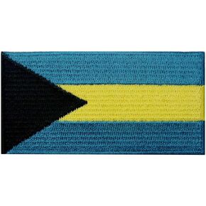 Bahamas Flag Embroidered Emblem Bahamian Islands Iron On Sew On National Patch