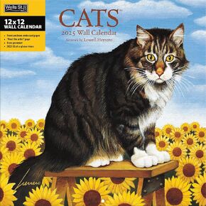 WSBL Cats 2025 12X12 Wall Calendar (25997001718)