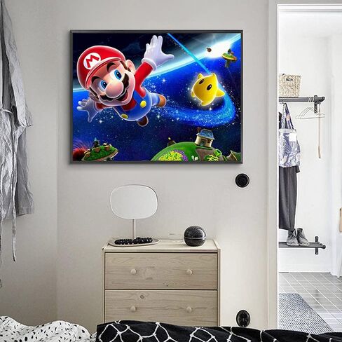 Acengxi Super Mario Paint by Numbers Kit DIY Painting by Numbers Memory Memory DIY Canvas painting by numbers acrylic painting kits 16 × 20in in Kuwait