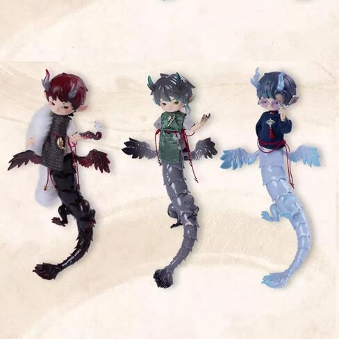BJD Blind Box,Kawaii Penny's Treasure Box-Dragons 7.8inch Ball Jointed Doll Collectable Action Figure Doll for Girls Birthday Party Gift in Saudi Arabia