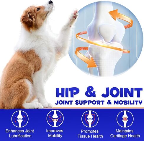 ALIVO Hip & Joint Glucosamine Drops for Dogs, Supports Joint Health, Dog Joint Pain Relief Treats - Enhances Mobility Support, Joint Supplement for Dogs, Bacon Flavor - 60ml / 2 fl.oz in Saudi Arabia