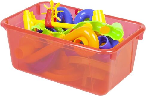 Storex Small Cubby Bins – Plastic Storage Containers for Classroom, 12.2 x 7.8 x 5.1 inches, Dark Purple, 5-Pack (62712U05C) in Saudi Arabia