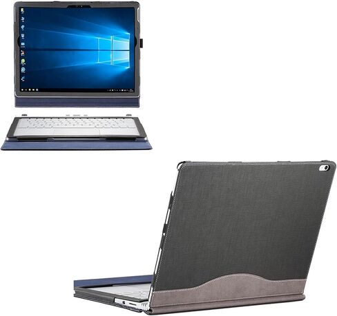 Detachable Laptop Case for Microsoft Surface Book 3 2 1 15 inch [Not Other Models] Tablet PC Cover Notebook Sleeve Computer Bag with Stylus Holder (Grey, 15 inch) in Kuwait
