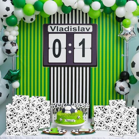 أكياس كرة قدم جيدة ، 24 حزمة من الأكياس الهدايا لكرة القدم مع ملصقات ختم كرة القدم ، أكياس الوجبات الخفيفة لكرة القدم لأكياس الحلوى لصالح حفلات الفريق ، in Kuwait