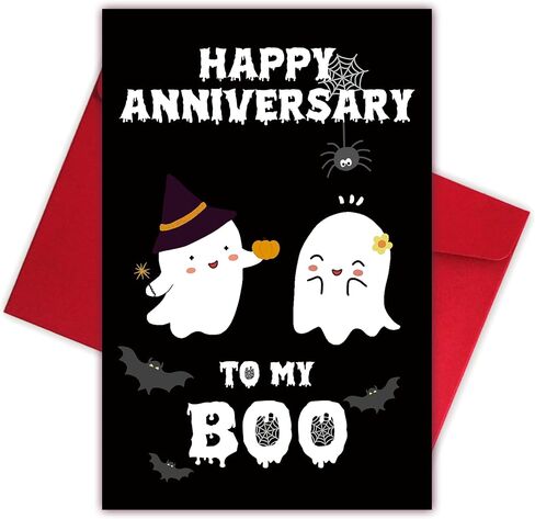 Gothic Birthday Card for Men Woman, Cupcake Skeleton Birthday Card for Him Her, Funny Scary Birthday Card for Friend in Kuwait