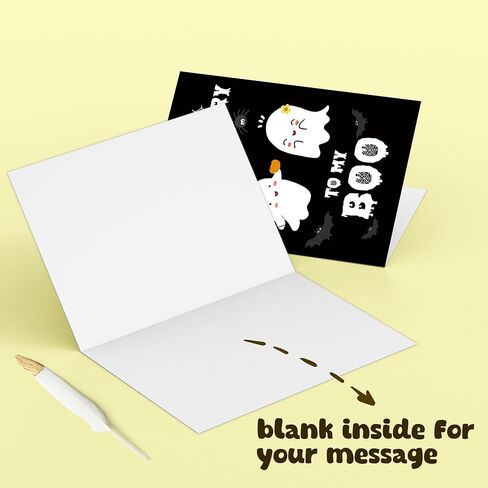 Gothic Birthday Card for Men Woman, Cupcake Skeleton Birthday Card for Him Her, Funny Scary Birthday Card for Friend in Kuwait