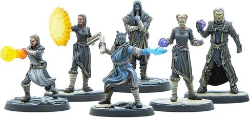 Modiphius: Elder Scrolls: Call to Arms: College of Winterhold - 6 Figure Resin Expansion ، الفصل 4 ، المنمنمات غير المصممة ، 32 مم ، قواعد ذات مناظر خلابة ، آر بي جي in Kuwait
