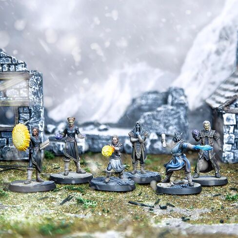 Modiphius: Elder Scrolls: Call to Arms: College of Winterhold - 6 Figure Resin Expansion ، الفصل 4 ، المنمنمات غير المصممة ، 32 مم ، قواعد ذات مناظر خلابة ، آر بي جي in Kuwait