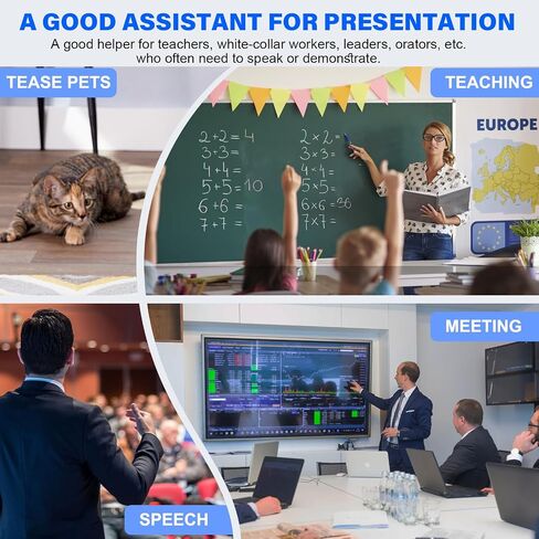 2-in-1 USB Type C Presentation Clicker Wireless Presenter Remote Clicker for PowerPoint Presentations with Pointer, RF 2.4GHz USB C PowerPoint Clicker Slide Advancer for Computer/Mac/Laptop in Saudi Arabia