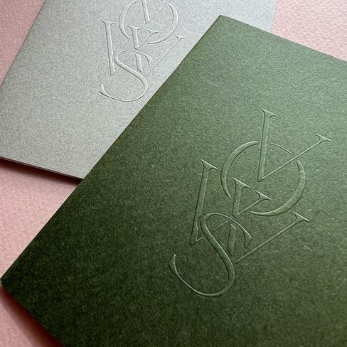 Paper Paper Co. كتب النذر المنقوشة ، وجباتها والجنسين ، و Fow Renwal ، و Bride & Groom ، وكتب نذر الزفاف ، وكتب الأزواج ، والكتب الحديثة المصنوعة يدويًا (Blue) in Kuwait