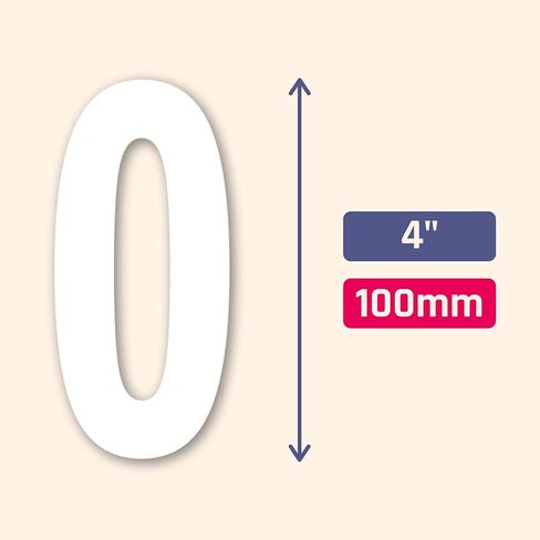 600 Pieces, 2 inch - Vinyl Number Stickers, Waterproof Stick on Numbers Labels - Black in Saudi Arabia