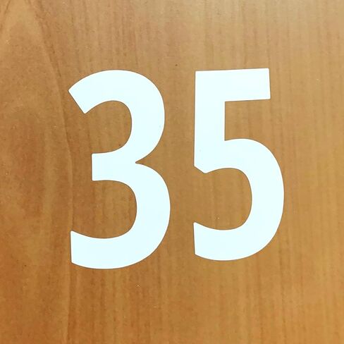 600 Pieces, 2 inch - Vinyl Number Stickers, Waterproof Stick on Numbers Labels - Black in Saudi Arabia