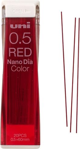 Uni Mechanical Pencil Lead NanoDia Color Red 0.5mm 20leads in Kuwait