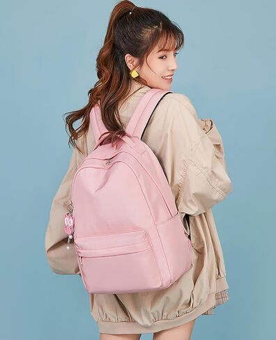 Travel Backpack for Teen Women 14inch Laptop Backpack College Middle Travel Work Commuter Pink Pack in Saudi Arabia
