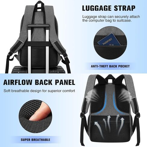 kadilong School Backpacks for Teenager Boys Laptop Backpack Men for Work Business College Computer Bag with USB Port Fits 15.6 Inch Laptop and Notebook in Kuwait