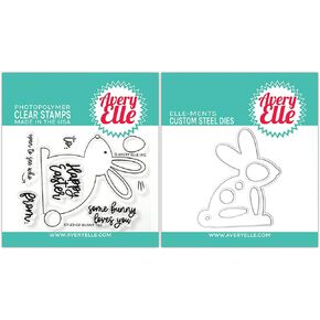 Avery Elle - Bunny Tag - Easter - Stamps and Dies - 2 item bundle