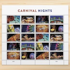 Carnival Nights 2024 (Sheet of 20) First-Class Mail Forever Postage Stamps