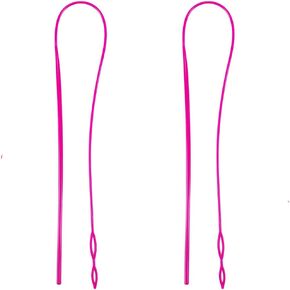 2 Pcs Plastic Flexible Drawstring Threader Tool,Hoodie String Threader Drawstring, Quick Sewing Needle Replacement Craft Tools for Sweatpants,Jackets,Swim Trunks,Shorts,Elastic Tape