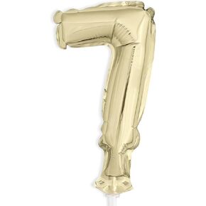 رقم 7 إحباط البالون كعكة توبيبر - 5 "| الذهب | 1 الكمبيوتر الشخصي in Kuwait