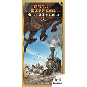 Colt Express: 10th Anniversary - Strategy Board Game, Wild West Train Robbery Adventure Game, 3D Train, Ages 10+, 2-3 Players, 40 Min
