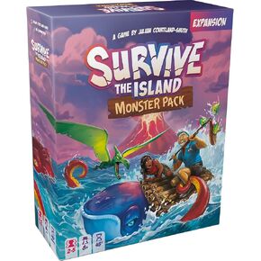 Survive The Island Monster Pack Board Game Expansion - Add 3 News Monsters to Your Game! Fun Strategy Game for Kids & Adults, Ages 8+, 2-5 Players, 45 Minute Playtime, Made by Zygomatic