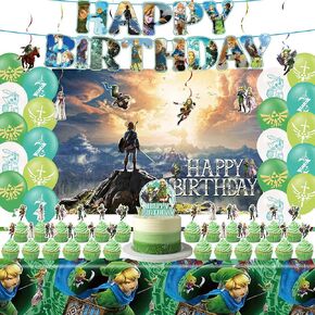 Legend Birthday Party Decorations, Legend Party Supplies Include Birthday Banner, Balloons, Backdrop, Tablecloth, Hanging Swirls Cupcake Toppers for Kids Boys