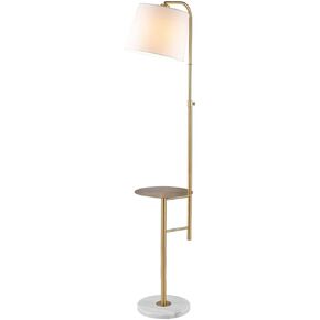 SAFAVIEH FLL4079A Lighting Collection Sorsi Brass Gold 64-inch Table (LED Bulb Included) Floor Lamps