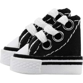 Teak Tuning Fingerboard Shoes, Pair - Black - Mini Shoes Designed for Use When Fingerboarding