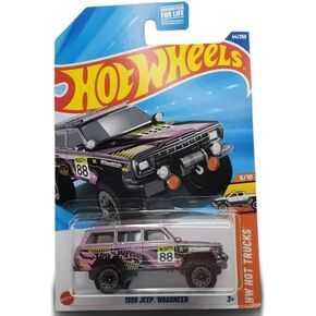 Hot Wheels 1988 Jeep Wagoneer, Pink/Purple, HW Hot Trucks, 1:64 Scale Diecast