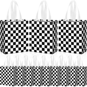 Supervitae 24 Pack St Patrick's Day Gift Bags Bulk Medium Irish Shamrock Party Favor Bags Reusable Tote Bags Non Woven Goodie Bags for St Patrick's Party Favors Birthday Supplies(9.8" x 7.9" x 3.9")