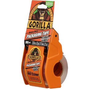 Gorilla Packing Tape Tough & Wide with Dispenser for Moving, Shipping and Storage, 2.83" x 35 yd, Clear, (Pack of 1)