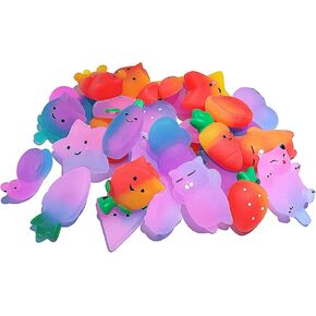 30pack (تسليم عشوائي) سلسلة ألوان التدرج Mochi Squishy عيد ميلاد ، مفضلات الحفلات ، جوائز الفصول الدراسية ، غودي كيس محشوات