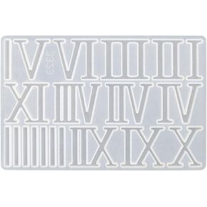 Handmade Arabic Digital Molds Large Roman Numeral Silicone Molds Epoxy Ornaments Mold for Pendant DIY Jewelry Making B# Silicone