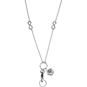 Unique Personilized Charm Stainless Steel Strong Women's Lanyard, ID Badge Card Holder Teacher Nurse Cruise Keys Phone