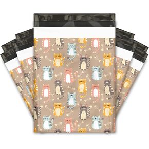 10x13 (100) Cats Designer Poly Mailers Shipping Envelopes Premium Printed Bags