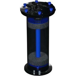 4-12 Filter Media Chamber Reactor for Aquarium | High Media Volumes with Evenly Distributed Flow Maximize Water Media Contact Time for Freshwater & Saltwater Marine Reef Fish Tank (Blue)