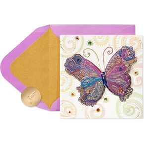 Papyrus Blank Card for Her (Butterfly)