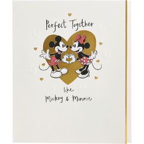 UK Greetings Disney Anniversary Card For Him/Her/Friend With Envelope - Mickey & Minnie Mouse Design