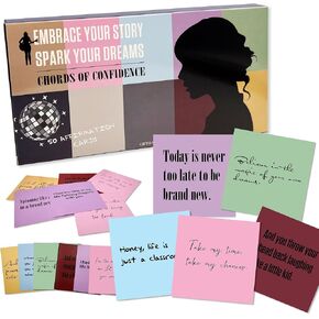GIFTSFARM Taylor Affirmation Cards for Ultimate Music Lovers, Birthday Gift for Girls Women