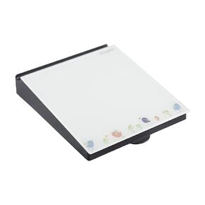 ECR4Kids MessageStor Dry-Erase Glass Board Memo Station, Desk Organizer, Birds