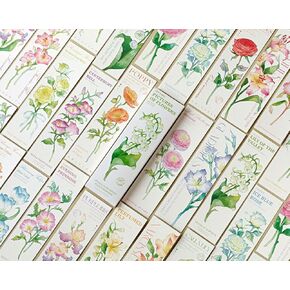 Vintage Flower Natural Style Paper Bookmarks, 20PCS