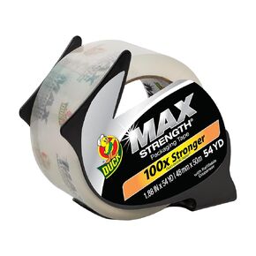 Duck Max Strength Clear Packing Tape Refills – 6 Rolls of Maximum Strength Heavy Duty Packaging Tape for Shipping & Moving, Strong Packing Tape for Boxes, 1.88 Inch x 54.6 Yards, Clear (241513)