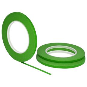STIKK Painters Tape - 3pk Green Painter Tape - 1/4 inch x 60 Yards - Paint Tape for Painting, Edges, Trim, Ceilings - Masking Tape for DIY Paint Projects - Residue-Free Painting Tape
