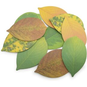 Cute Tree Leaf Sticky Notes/Paper Memo Self-Adhesive Notes, 3.93" x 2.45" 10 Pads/Pack, 23 Sheets/Pad (5 Colors)