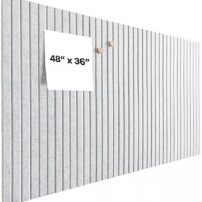 Large Cork Board Alternative - 48" x 36" 12 Pack Felt Wall Tiles with Removable Adhesive Tabs, Cork Boards for Walls Cork Board for Office Pin Board, Modern Bulletin Boards Felt Board for Wall