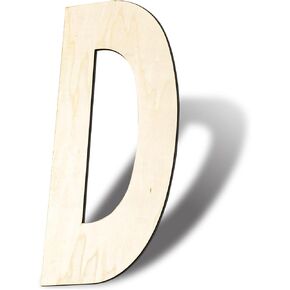 Unfinished Wood Letters, 14 Inch Blank Wooden Letters Wood Letter for Decoration. (S)