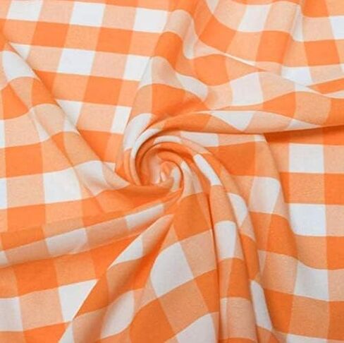AK TRADING CO. 60" Wide Checkered Gingham Buffalo Check Polyester Poplin Fabric-Black & White-10 Yards in Saudi Arabia