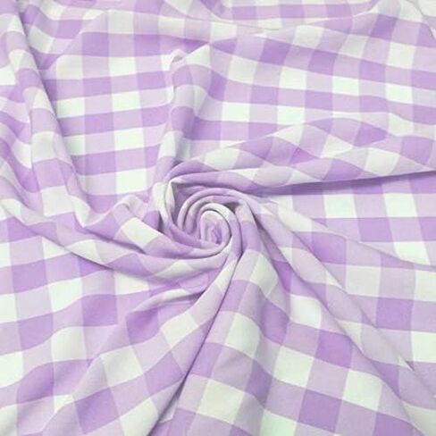 AK TRADING CO. 60" Wide Checkered Gingham Buffalo Check Polyester Poplin Fabric-Black & White-10 Yards in Saudi Arabia